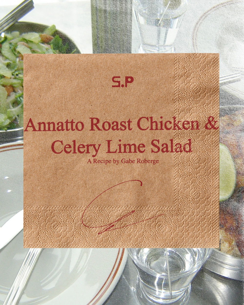 Annatto Roast Chicken & Celery Lime Salad
