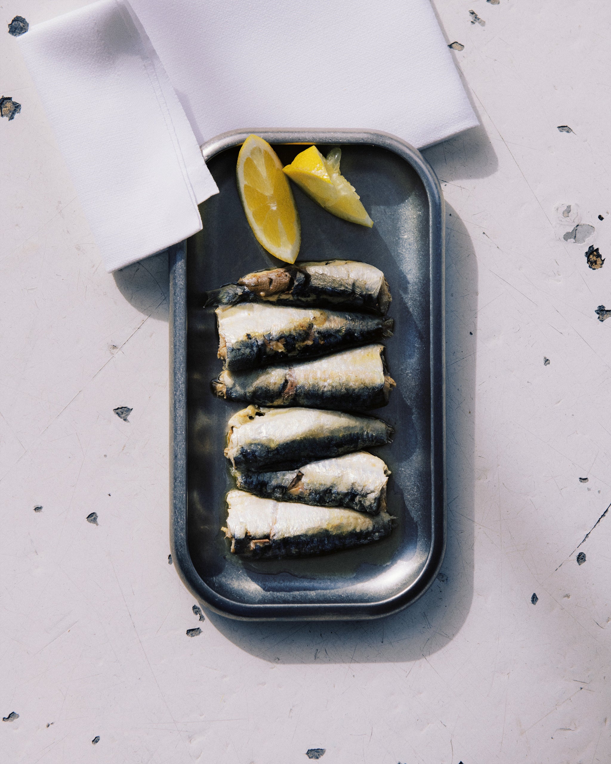 Small Steel Serving Tray - Stonewashed / Set of 8