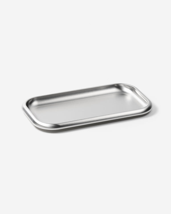 Small Steel Serving Tray - Brushed / Set of 8