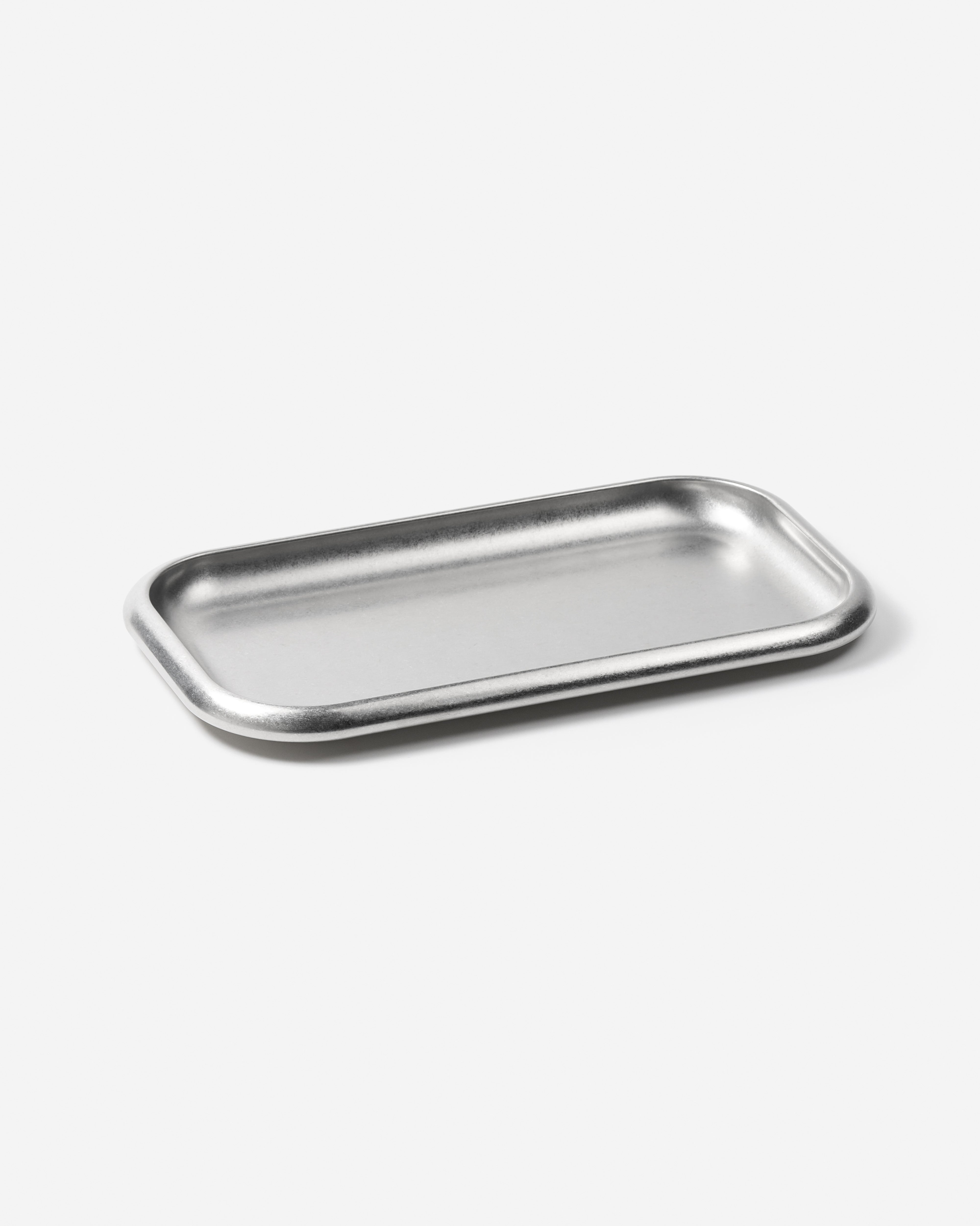 Small Steel Serving Tray - Stonewashed / Set of 4